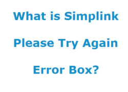 What is the LG TV Simplink Error Please Try Again Box?