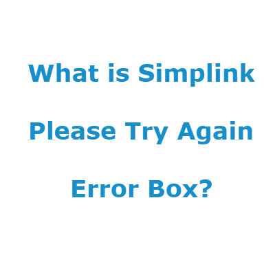 What is Simplink LG TV Error