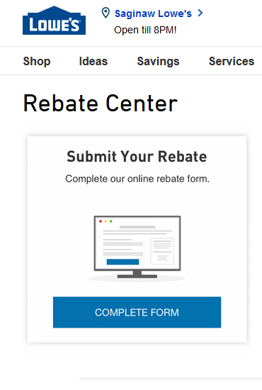 Lowes Rebate Center Savings Www Lowes Rebates