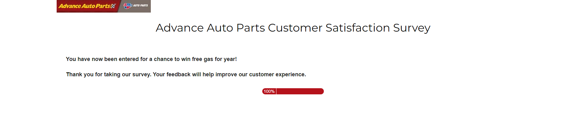 finish advance auto parts survey