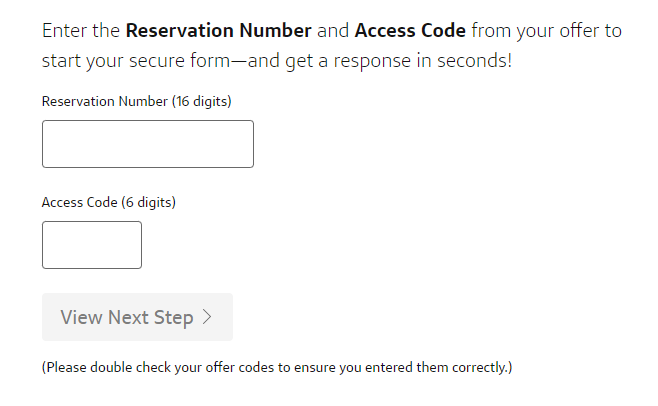 Getmyoffer.capitalone.com reservation code