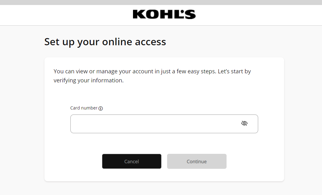 mykohls card activate