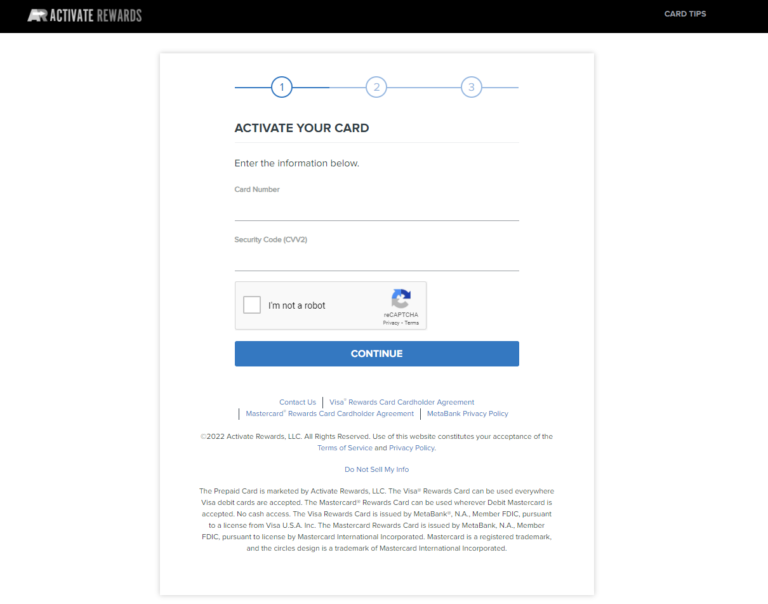 Mastercard Register & Activate