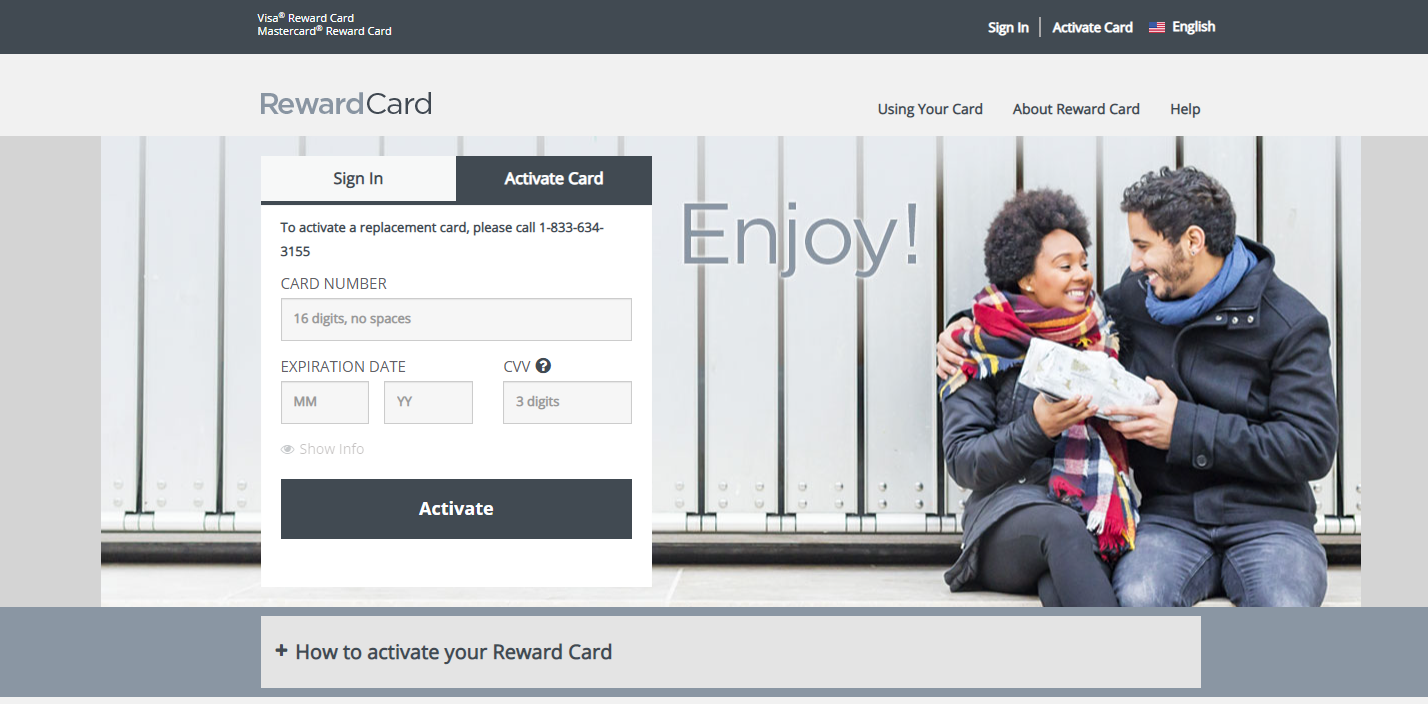 How to Activate Your Reward Card at YourRewardCard.com