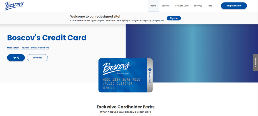 boscovs credit card login