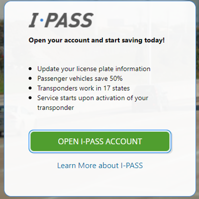 do we add a new ipass transponder number to our accounts