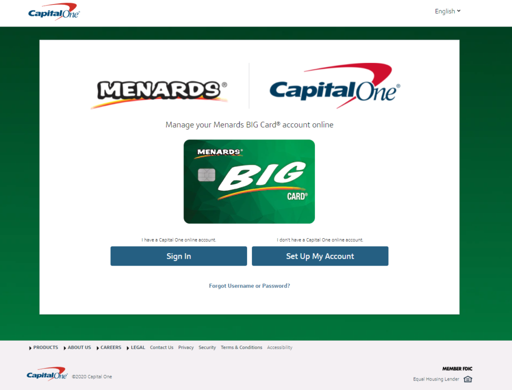 menards mastercard