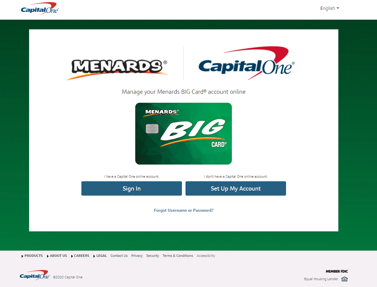 Menards Big Card Review Login & Activate at