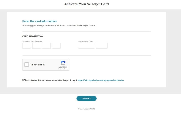How To Activate Wisley ADP Pay Card At ActivateWisely